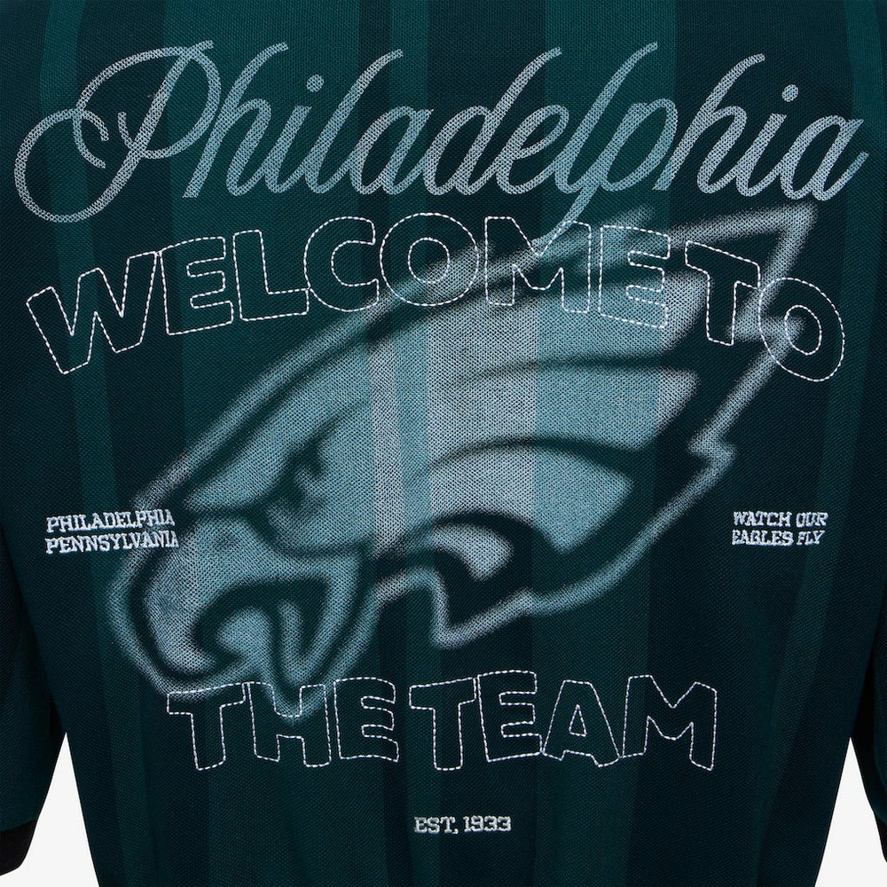 Philadelphia Eagles Off Season Women's Rugby T-Shirt Midnight Green