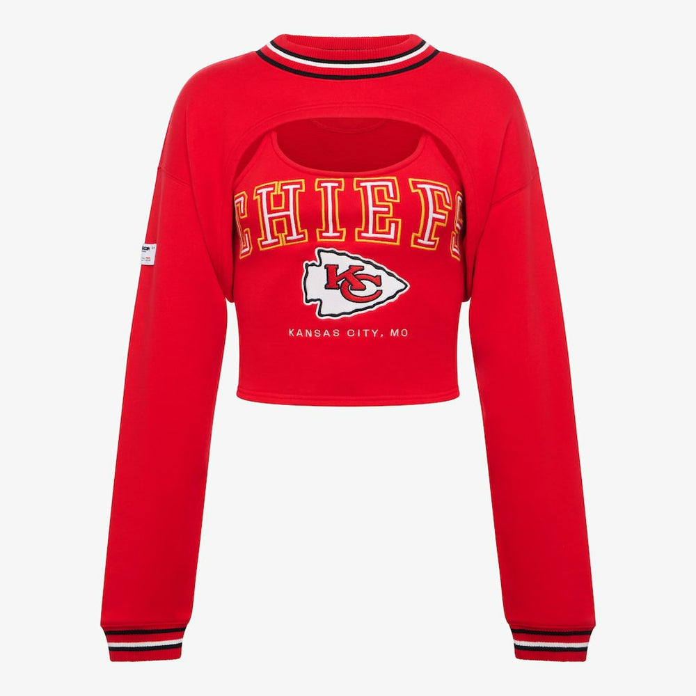 Kansas City Chiefs Off Season Women's Fleece Shrug Cami Red