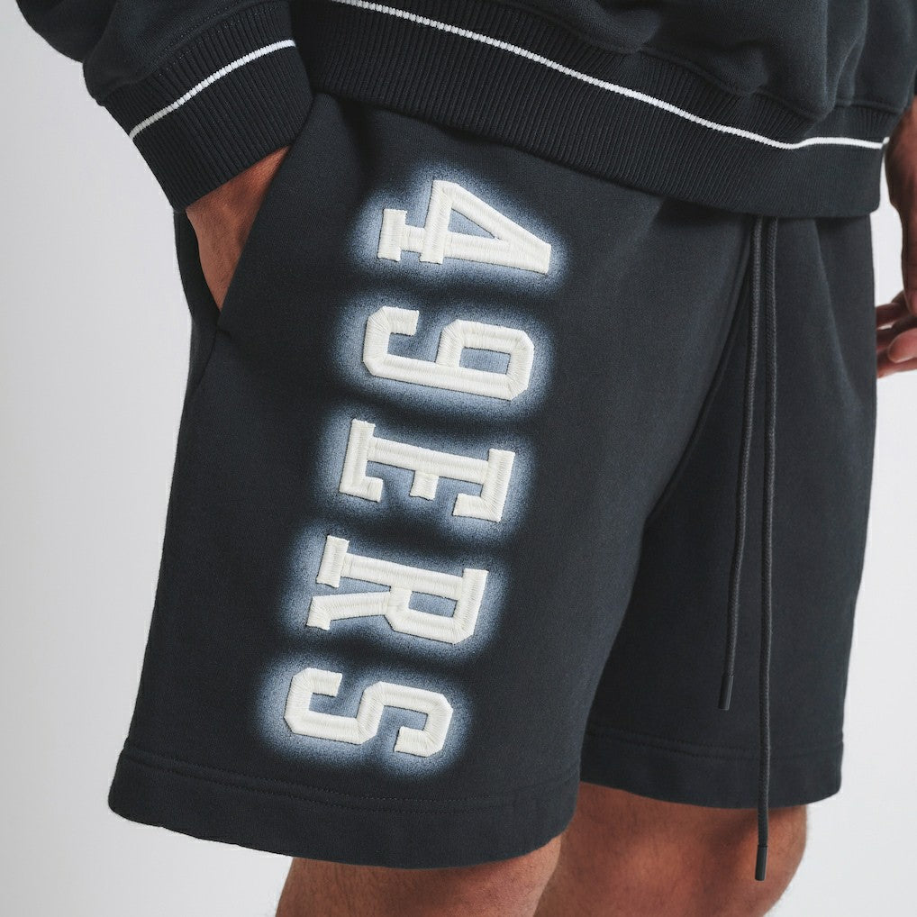San Francisco 49ers Off Season Unisex Fleece Shorts Black