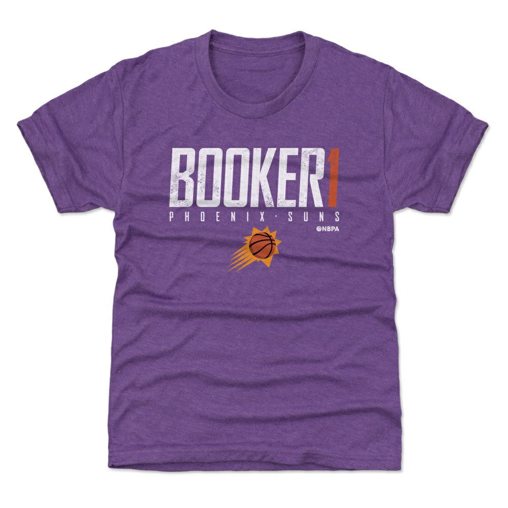 Devin Booker Phoenix Suns 500 Level Youth Elite T-Shirt Heather Purple