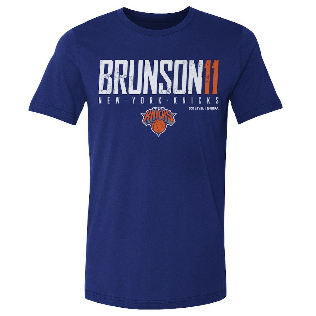 Jalen Brunson New York Knicks 500 Level Elite T-Shirt Blue