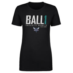 LaMelo Ball Charlotte Hornets 500 Level Women's Elite T-Shirt Black