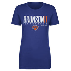 Jalen Brunson New York Knicks 500 Level Women's Elite T-Shirt Blue