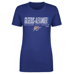 Shai Gilgeous-Alexander Oklahoma City Thunder 500 Level Women's Elite T-Shirt Blue