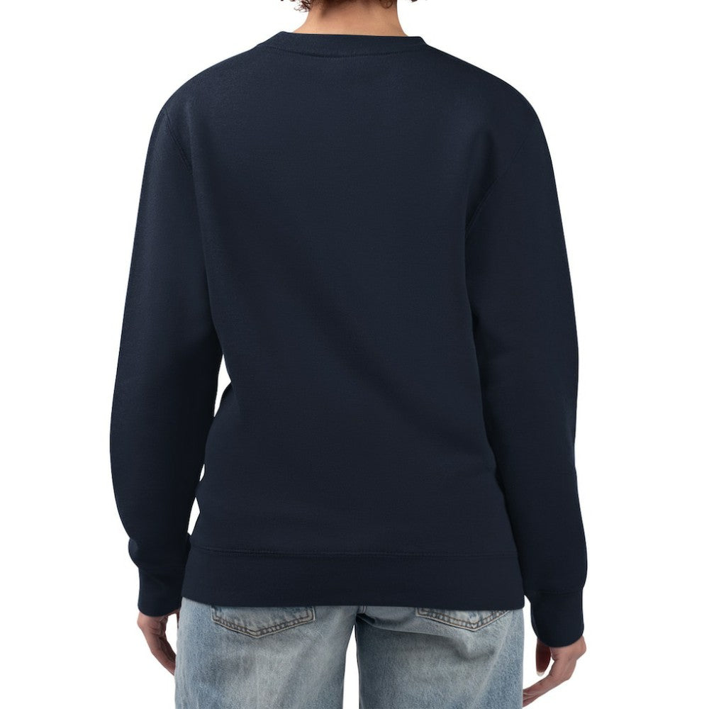 Detroit Tigers G-III 4Her by Carl Banks Women's Double Heart Fleece Pullover Sweatshirt - Navy Pullover
