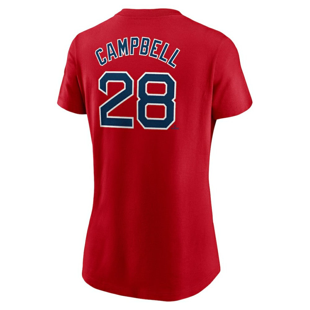 Kristian Campbell Boston Red Sox Nike Women's Cooperstown Collection Fuse Name & Number T-Shirt - Red T-shirts