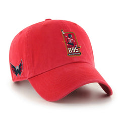 NHL Alexander Ovechkin Washington Capitals '47 895 Most Goals of All Time Clean Up Adjustable Hat - Red
