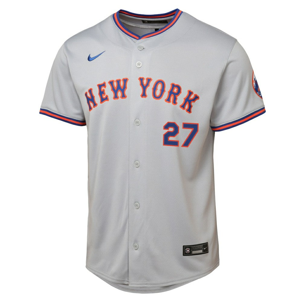 Mark Vientos New York Mets Nike Youth Road Limited Jersey – Gray Jerseys