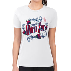 Chicago White Sox G-III 4Her by Carl Banks Women's Super-Slim Fit Lightweight Retro Roses T-Shirt - White T-shirts
