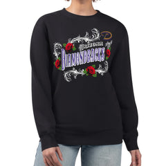 Arizona Diamondbacks G-III 4Her by Carl Banks Women's Retro Roses Fleece Pullover Sweatshirt - Black Pullover