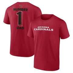 Arizona Cardinals #1 Dad Jersey T-Shirt Cardinal