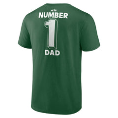 New York Jets #1 Dad Jersey T-Shirt Green