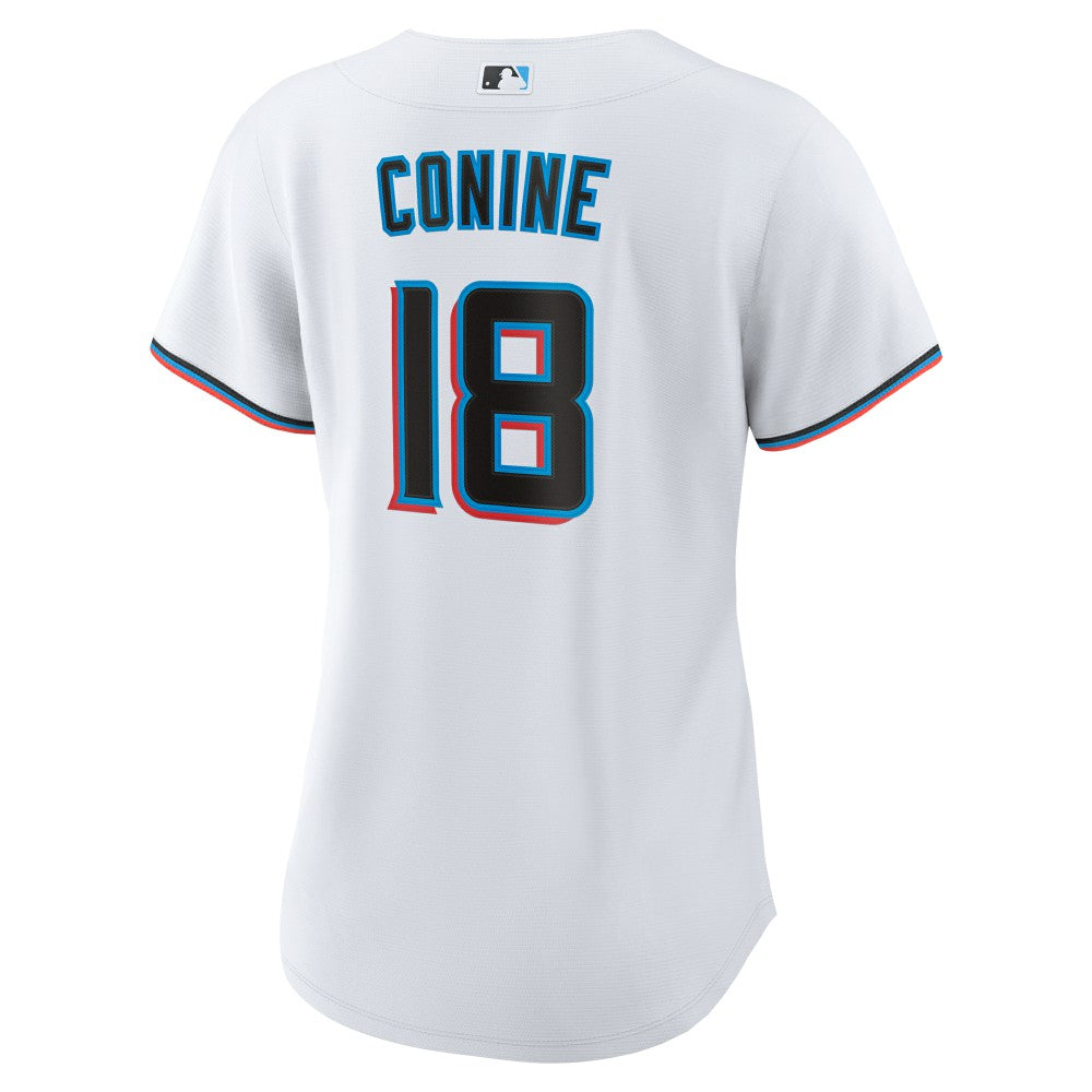 Griffin Conine Miami Marlins Nike Women's Home Replica Jersey - White Jerseys