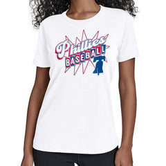 Philadelphia Phillies Starter Women's Drive-In T-Shirt - White T-shirts