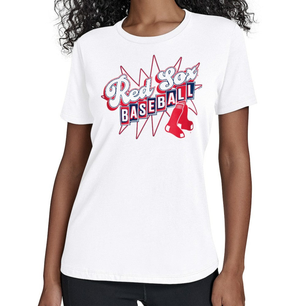 Boston Red Sox Starter Women's Drive-In T-Shirt - White T-shirts