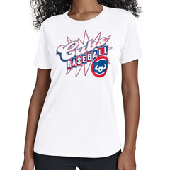 Chicago Cubs Starter Women's Drive-In T-Shirt - White T-shirts