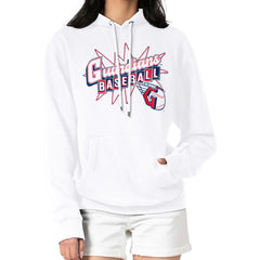 Cleveland Guardians Starter Women's Drive-In Pullover Hoodie - White Hoodies