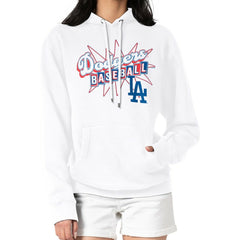 Los Angeles Dodgers Starter Women's Drive-In Pullover Hoodie - White Hoodies