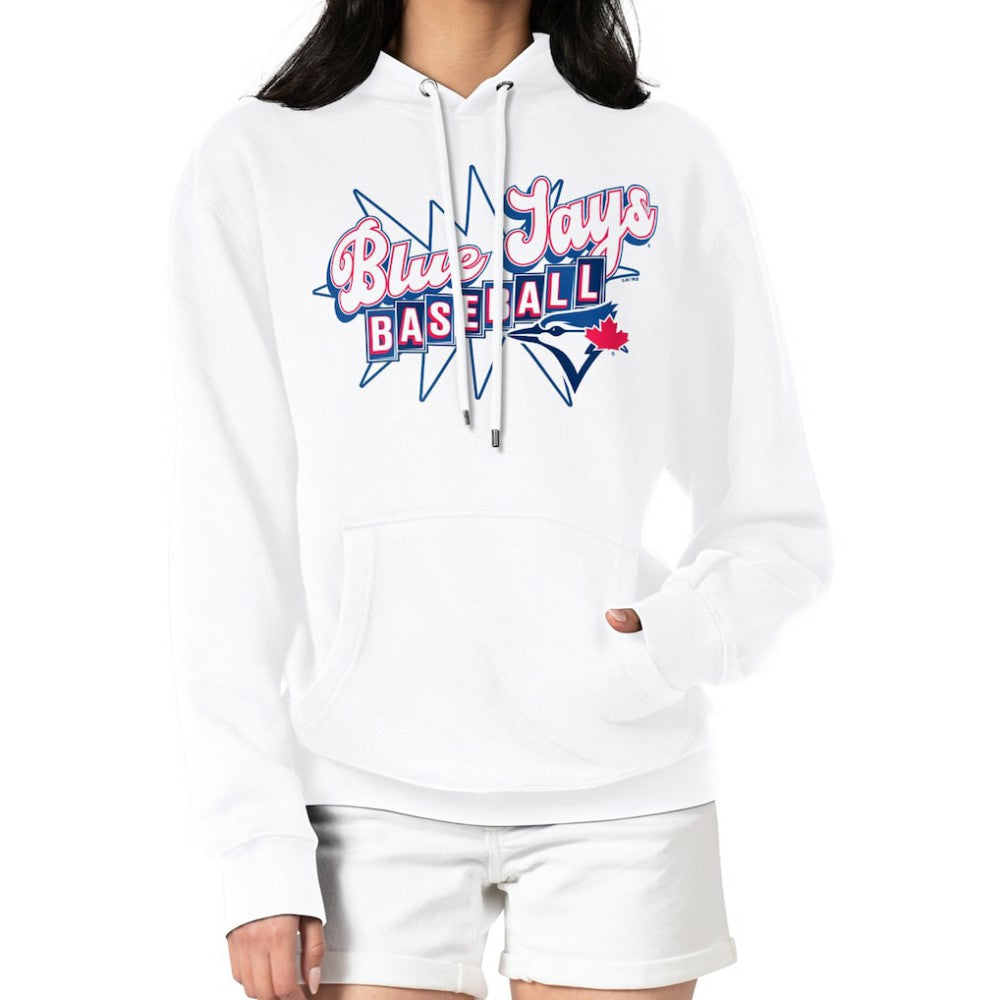 Toronto Blue Jays Starter Women's Drive-In Pullover Hoodie - White Hoodies