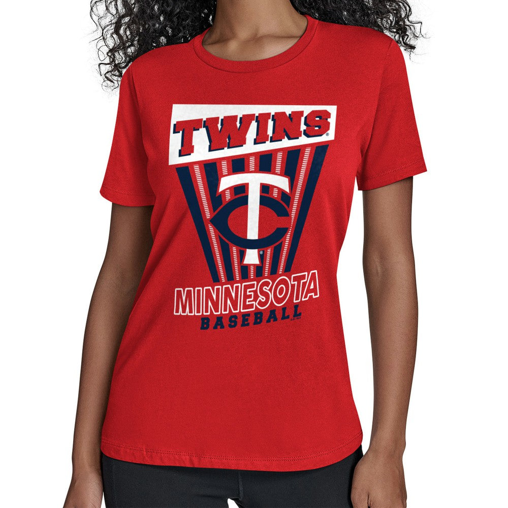 Minnesota Twins Starter Women's Poster Print T-Shirt - Red T-shirts