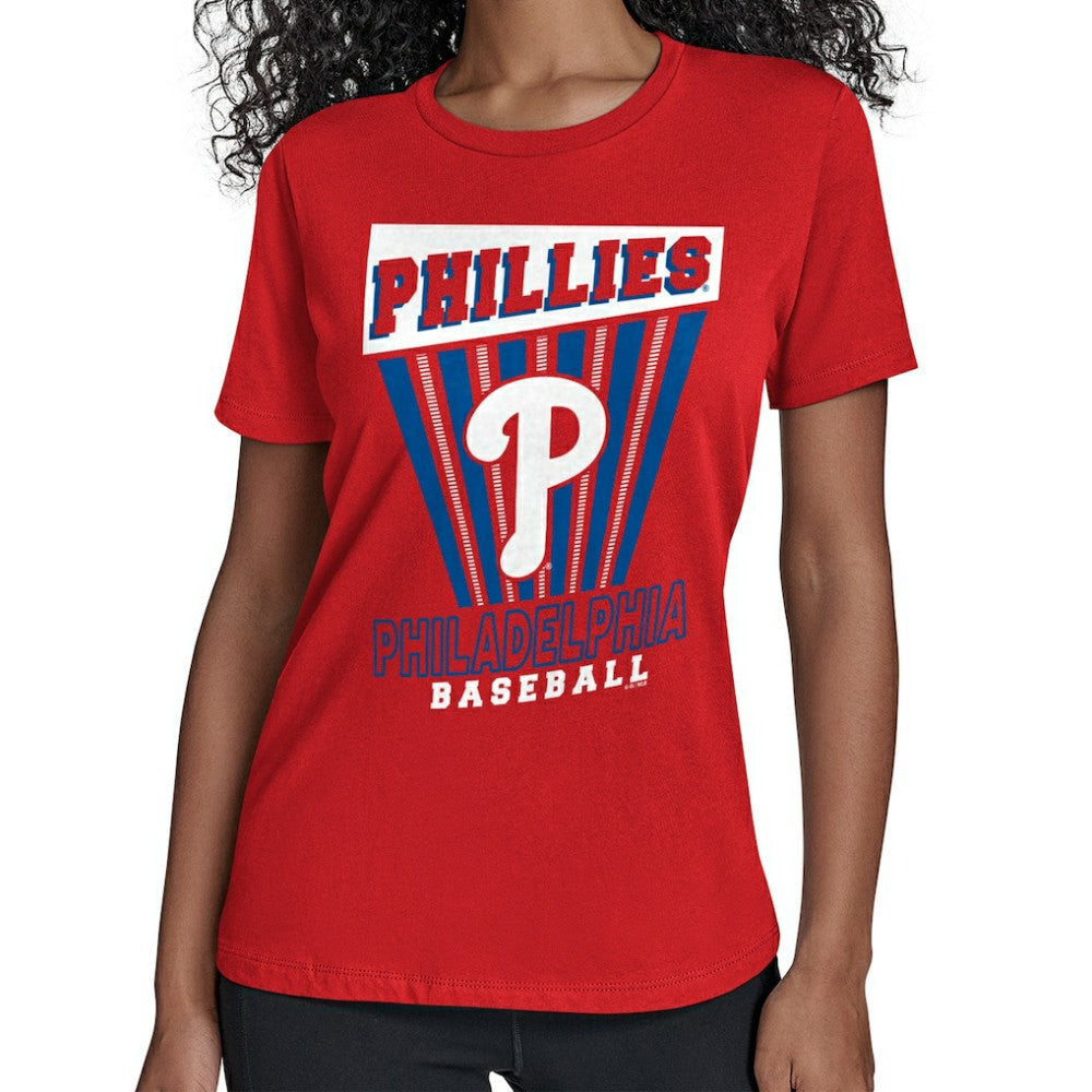 Philadelphia Phillies Starter Women's Poster Print T-Shirt - Red T-shirts
