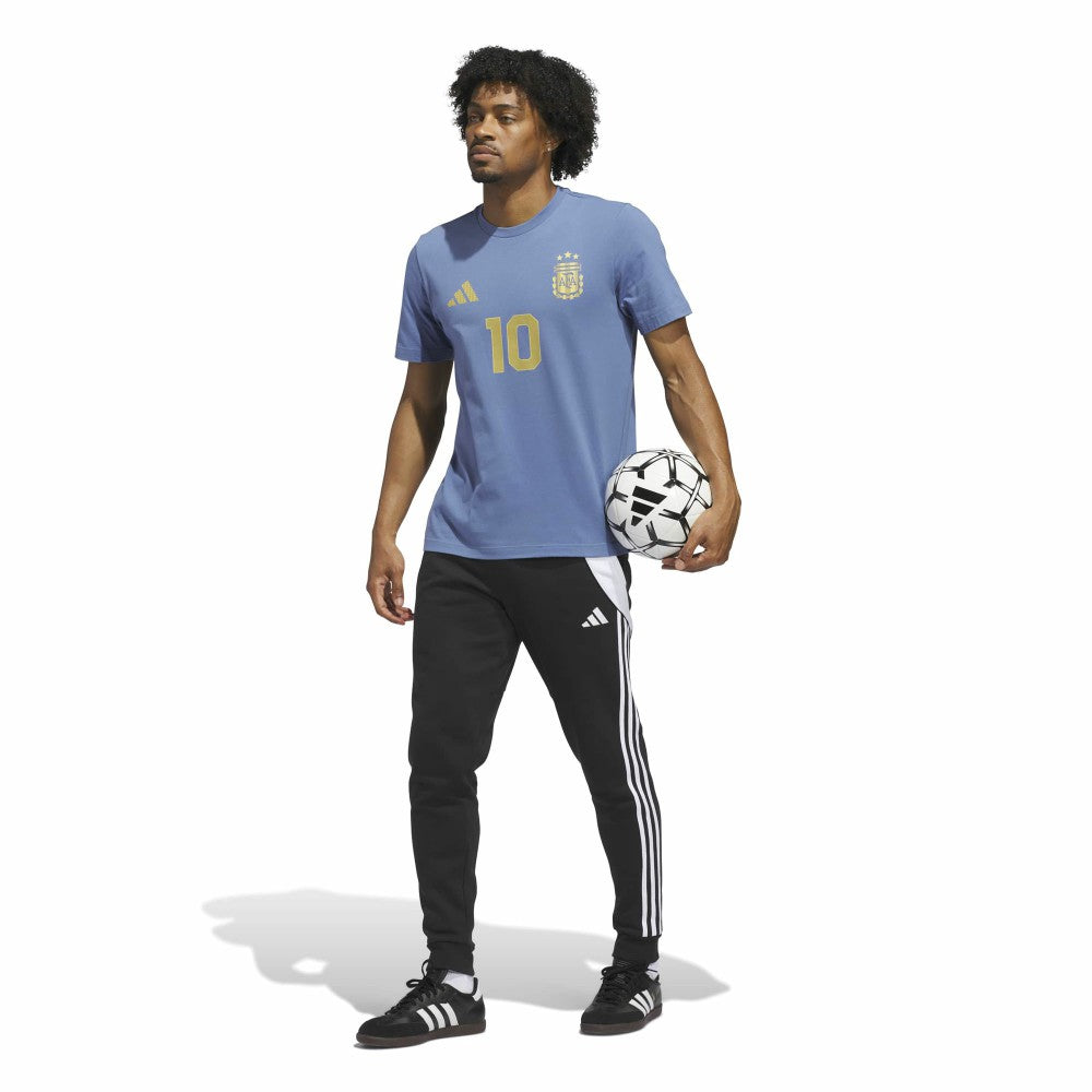 Lionel Messi Argentina National Team Name & Number T-Shirt Blue shop