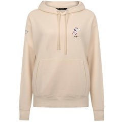 Cincinnati Reds Levelwear Women's Cooperstown Collection Adorn Core Logo Pullover Hoodie - Khaki Hoodies