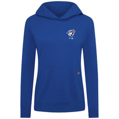 Toronto Blue Jays Levelwear Women's Cooperstown Collection Relay Core Logo Pullover Hoodie - Royal Hoodies