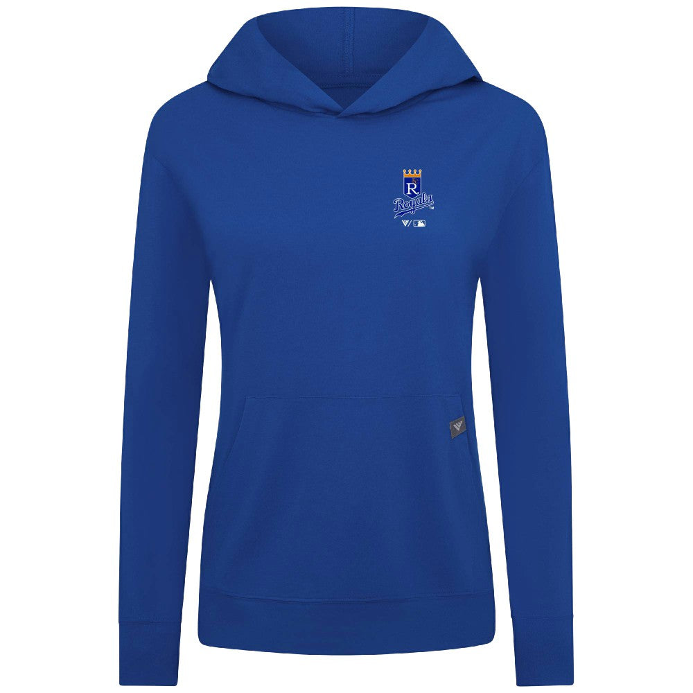 Kansas City Royals Levelwear Women's Cooperstown Collection Relay Core Logo Pullover Hoodie - Royal Hoodies