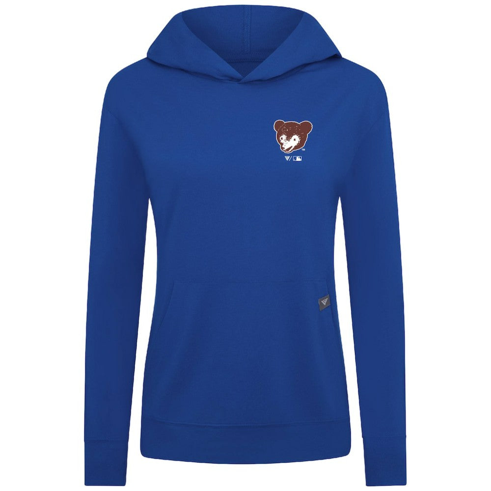 Chicago Cubs Levelwear Women's Cooperstown Collection Relay Core Logo Pullover Hoodie - Royal Hoodies
