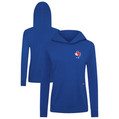 Texas Rangers Levelwear Women's Cooperstown Collection Relay Core Logo Pullover Hoodie - Royal Hoodies