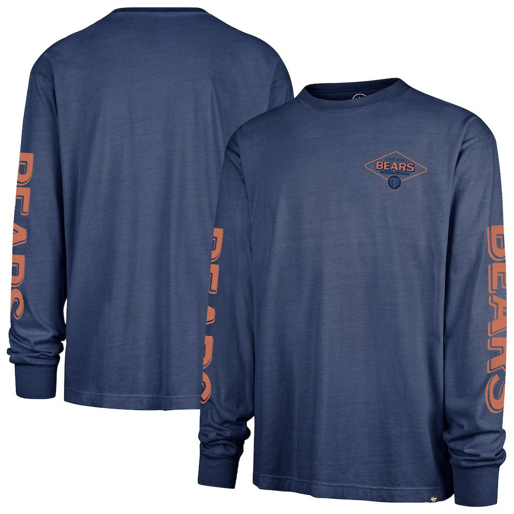 Chicago Bears '47 Cairn Ravine Foundation Long Sleeve T-Shirt Navy