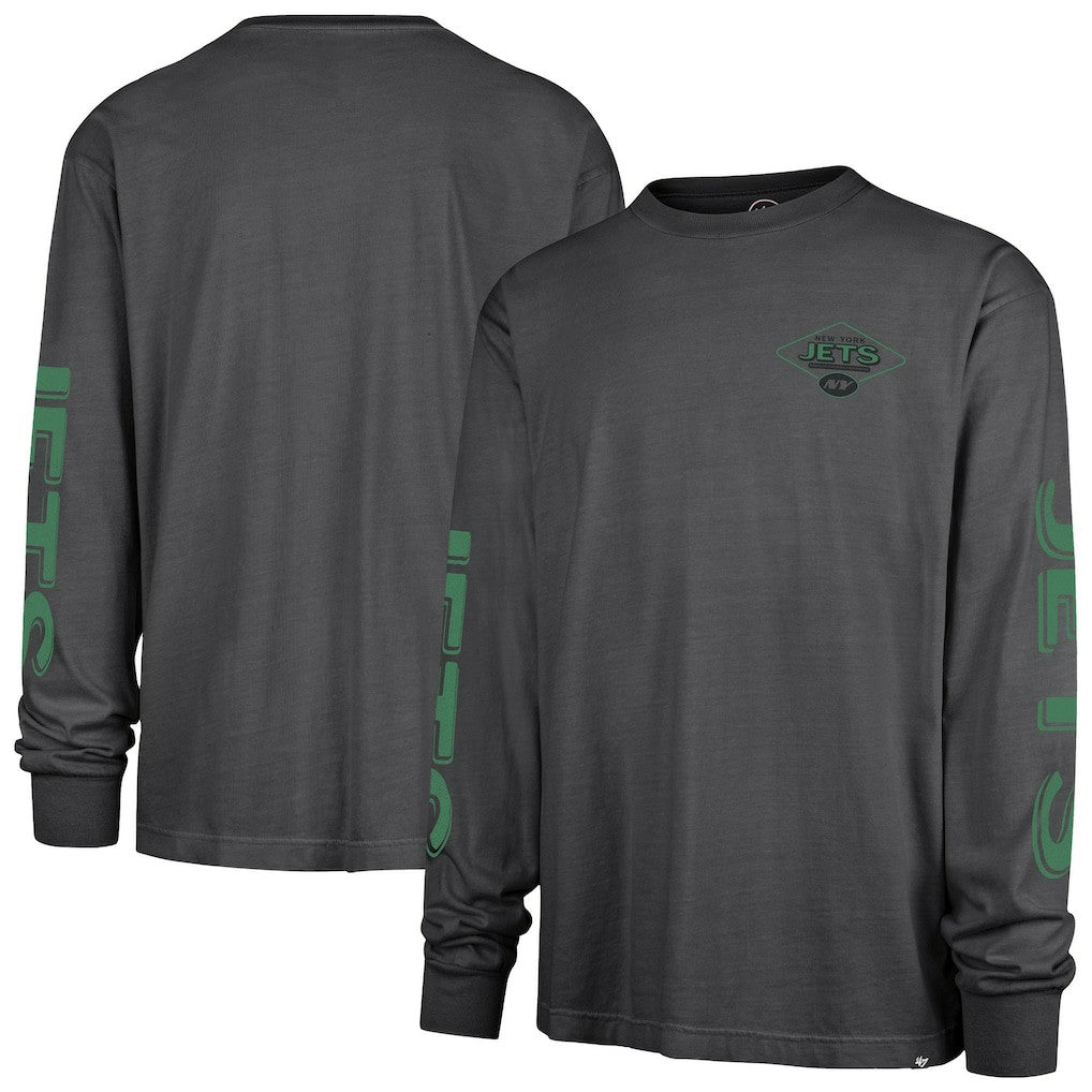 New York Jets '47 Cairn Ravine Foundation Long Sleeve T-Shirt Charcoal