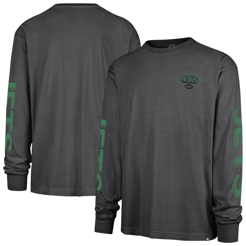 New York Jets '47 Cairn Ravine Foundation Long Sleeve T-Shirt Charcoal