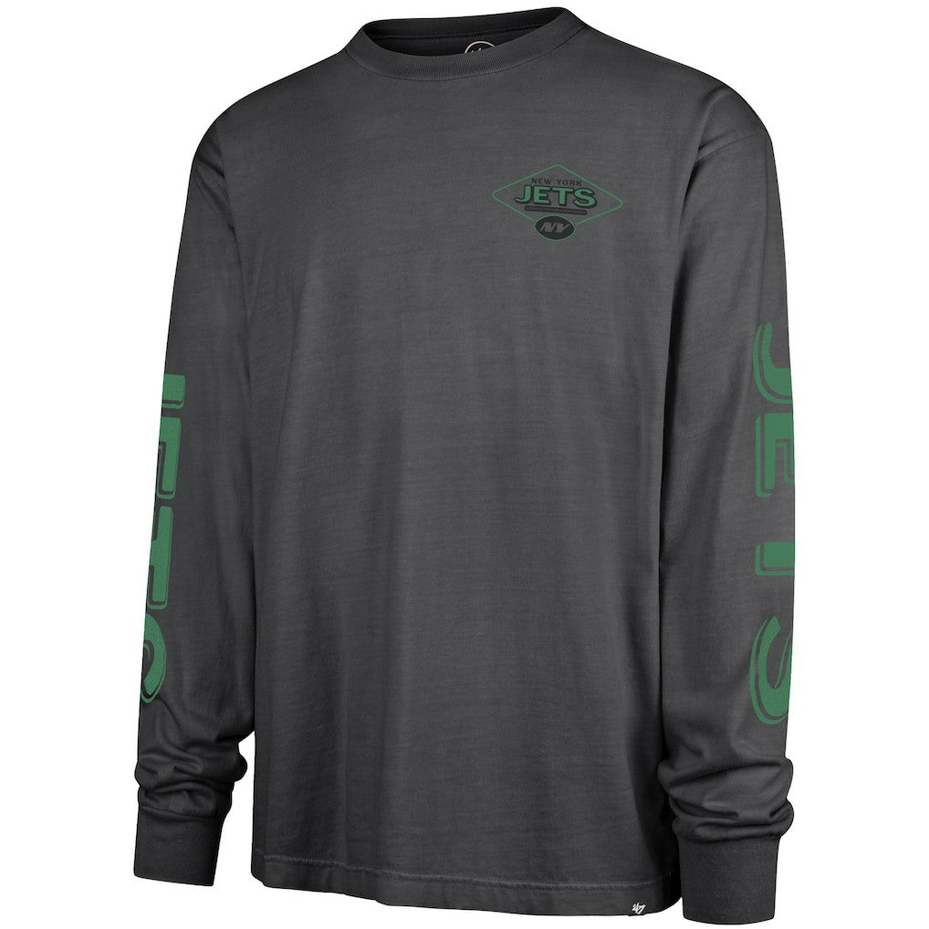 New York Jets '47 Cairn Ravine Foundation Long Sleeve T-Shirt Charcoal