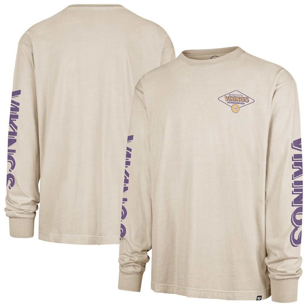 Minnesota Vikings '47 Cairn Ravine Foundation Long Sleeve T-Shirt Tan