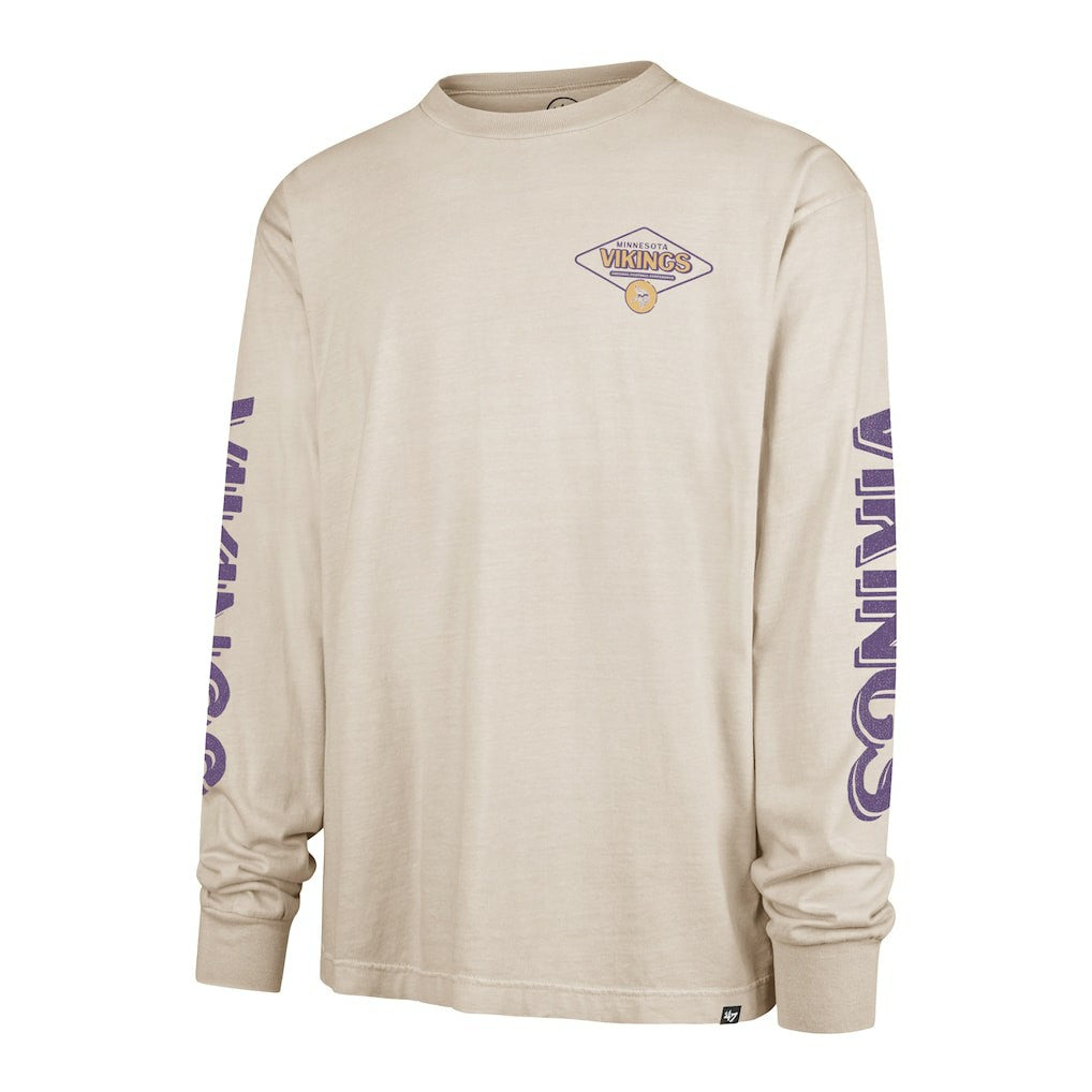 Minnesota Vikings '47 Cairn Ravine Foundation Long Sleeve T-Shirt Tan