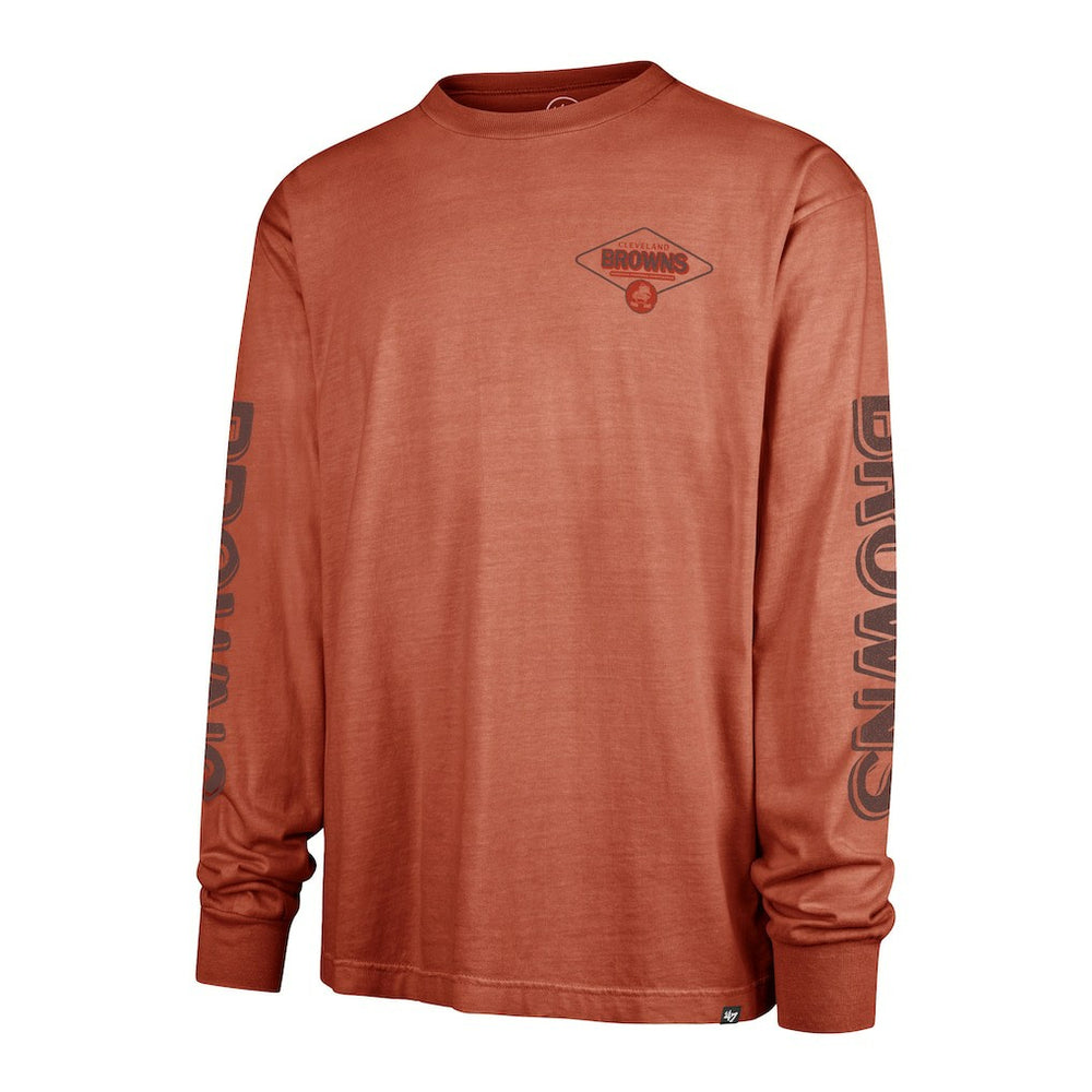 Cleveland Browns '47 Cairn Ravine Foundation Throwback Long Sleeve T-Shirt Orange