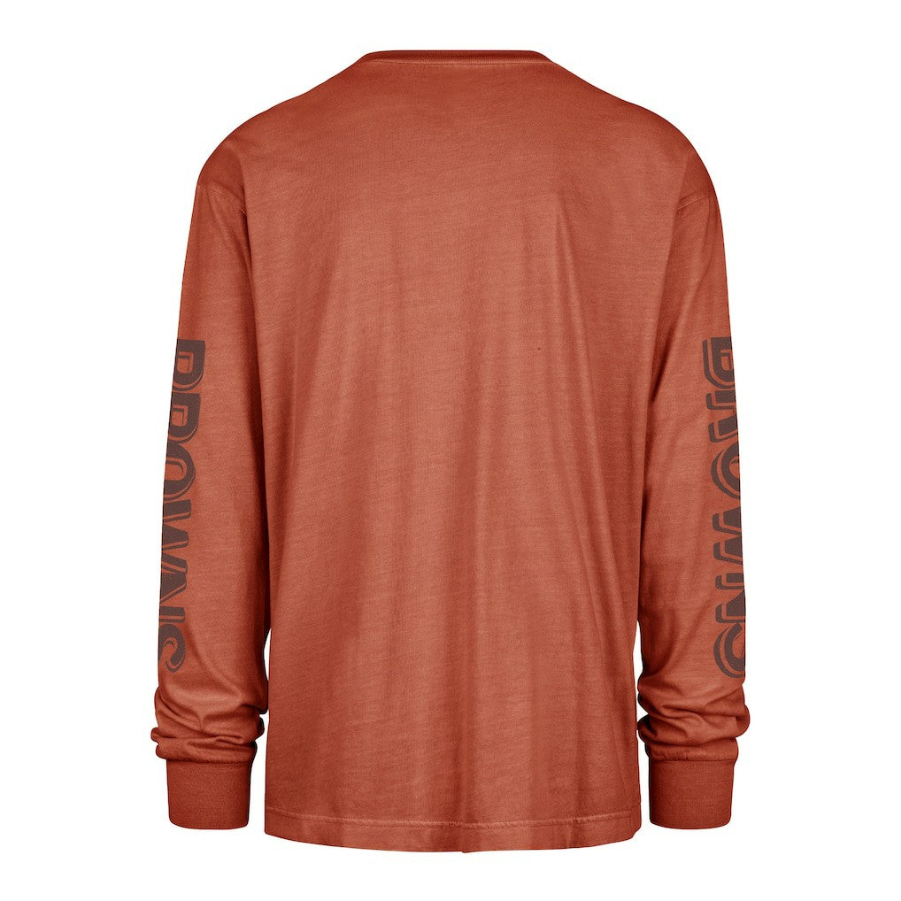 Cleveland Browns '47 Cairn Ravine Foundation Throwback Long Sleeve T-Shirt Orange