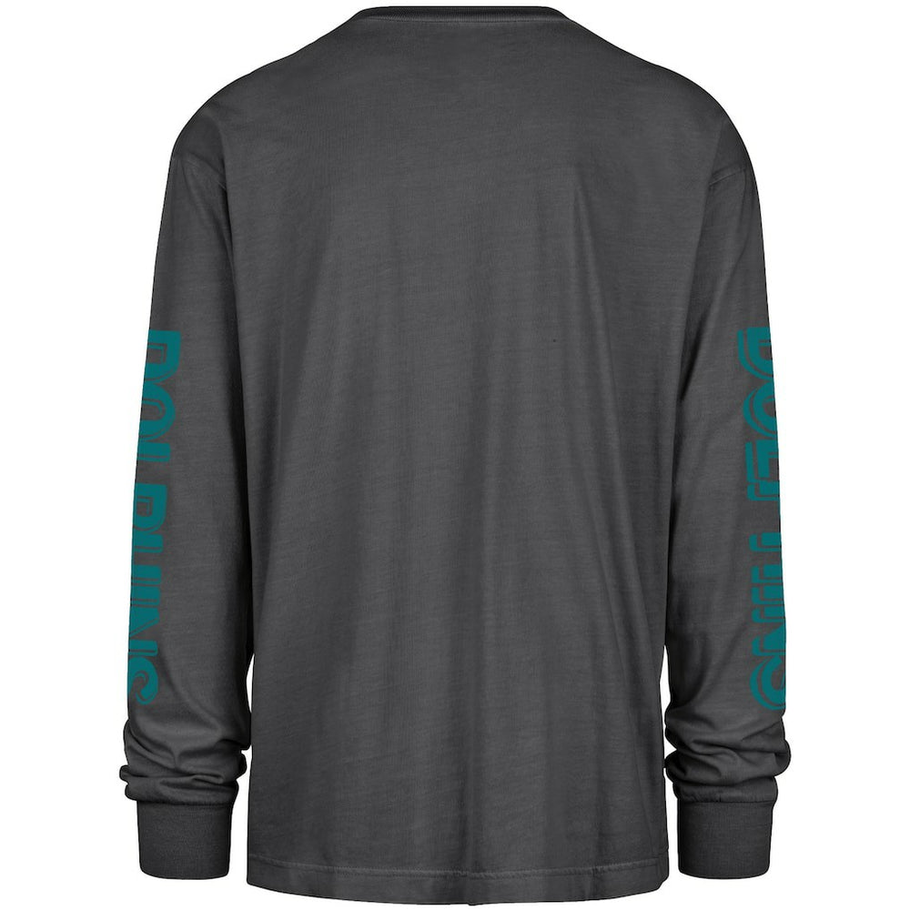 Miami Dolphins '47 Cairn Ravine Foundation Throwback Long Sleeve T-Shirt Black