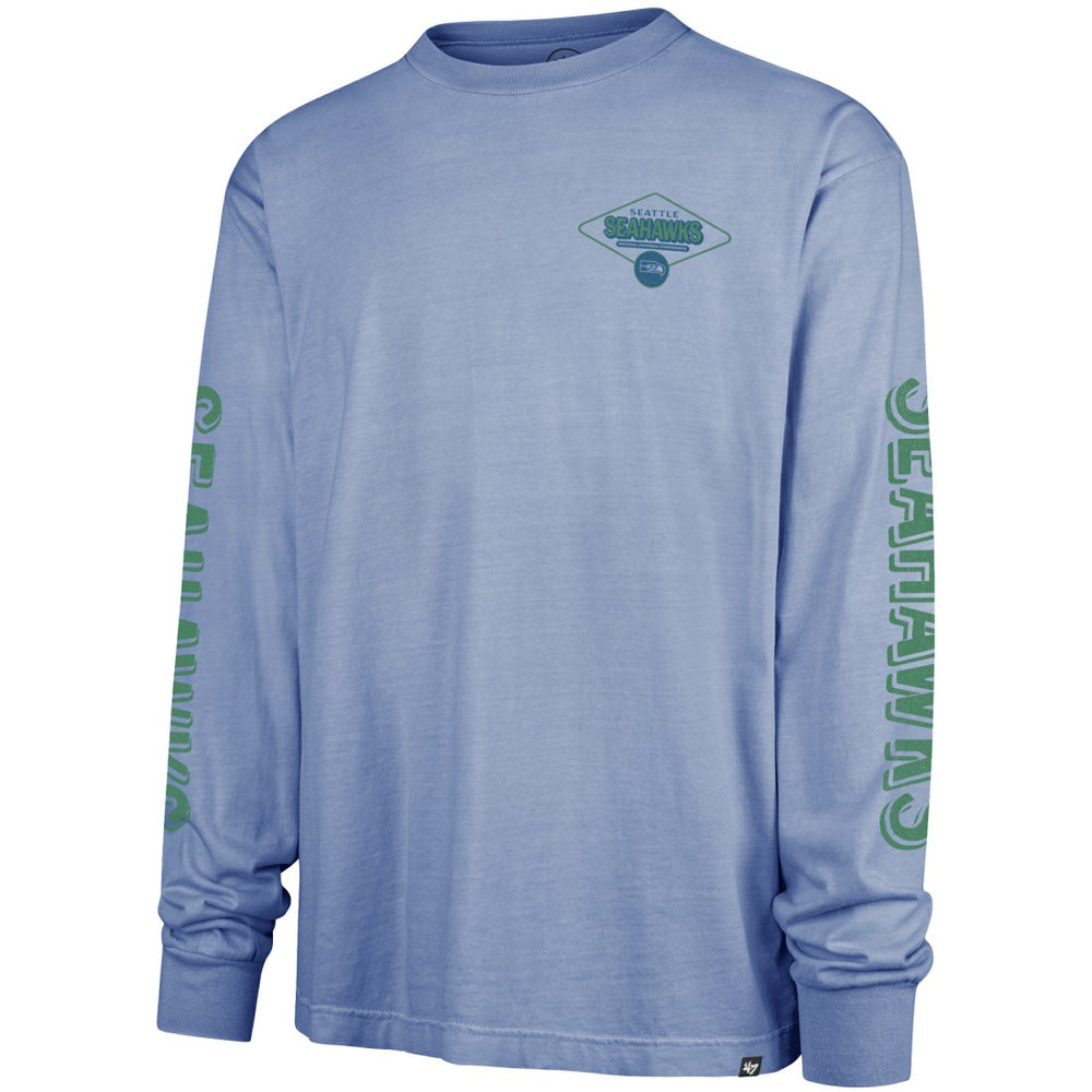 Seattle Seahawks '47 Cairn Ravine Foundation Throwback Long Sleeve T-Shirt Blue