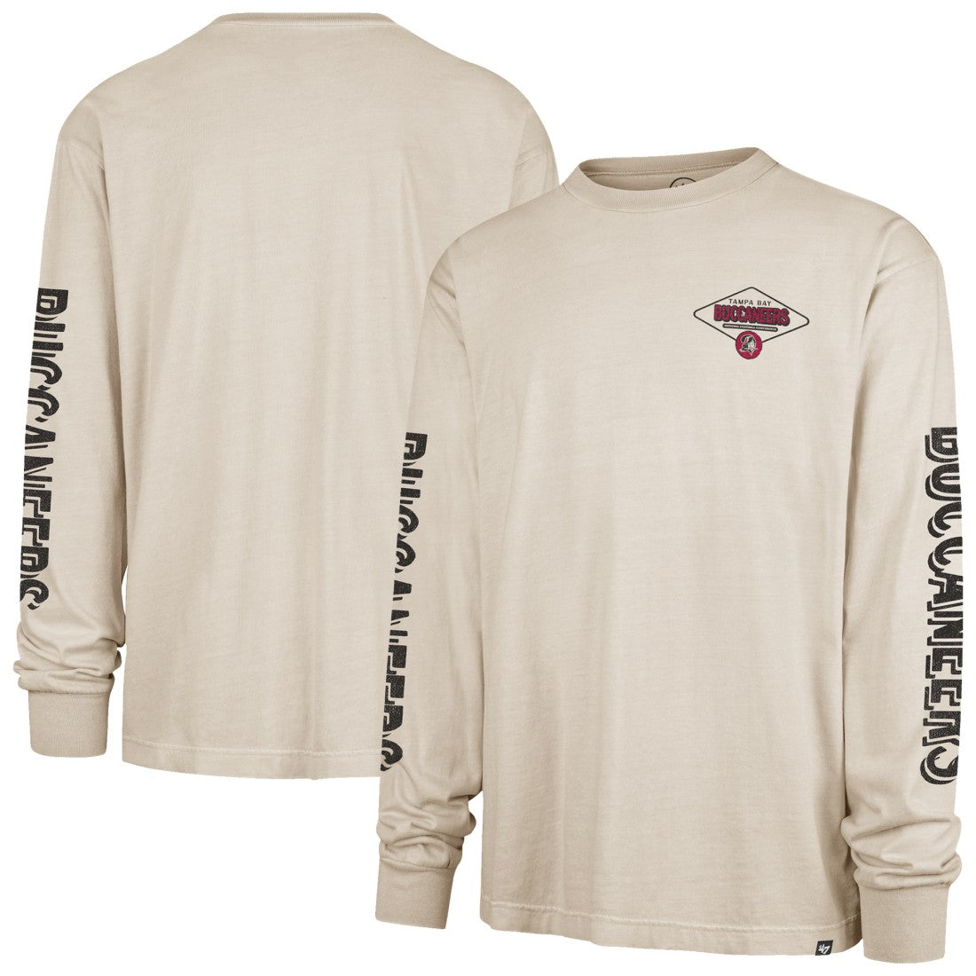 Tampa Bay Buccaneers '47 Cairn Ravine Foundation Throwback Long Sleeve T-Shirt Tan