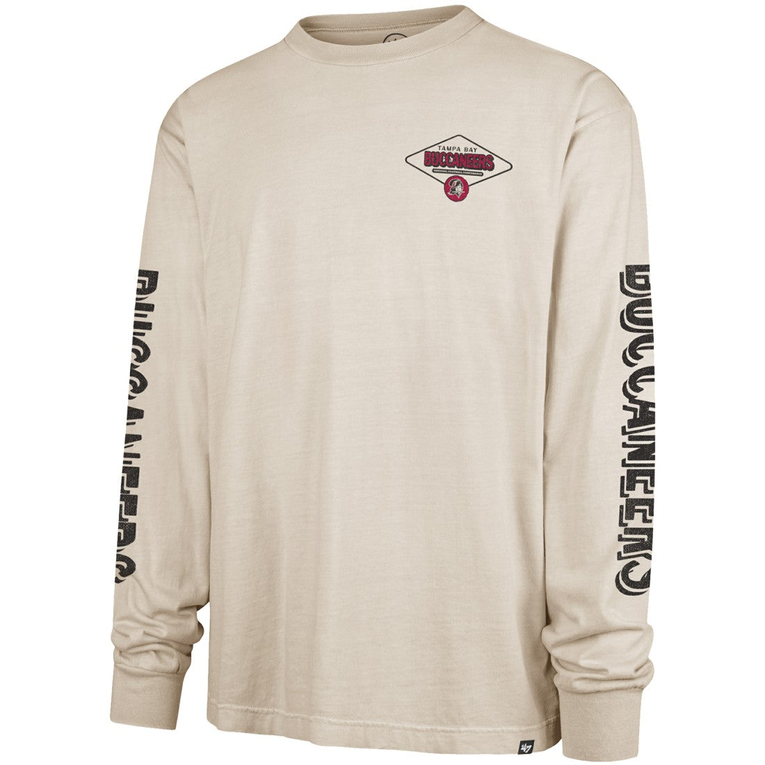 Tampa Bay Buccaneers '47 Cairn Ravine Foundation Throwback Long Sleeve T-Shirt Tan