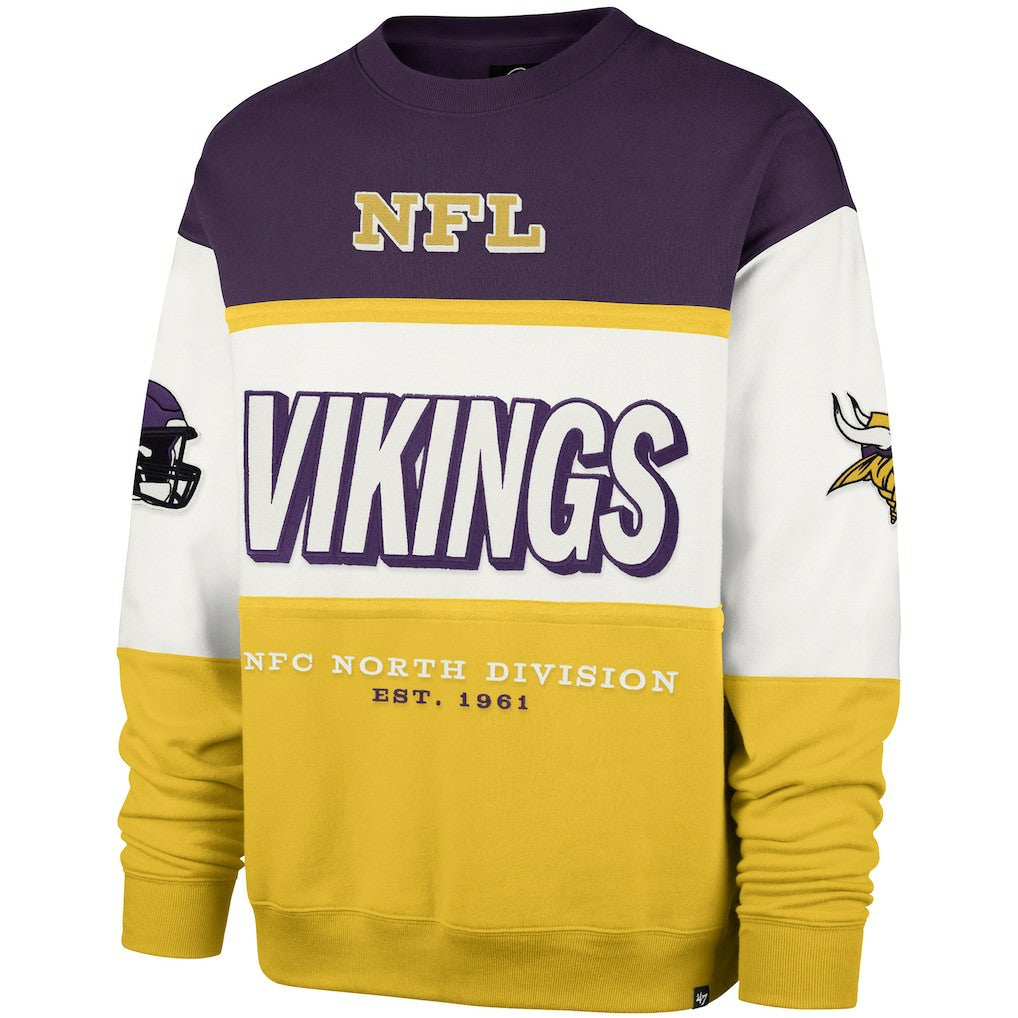 Minnesota Vikings '47 Breeze Maximalist Sweatshirt Purple/Gold