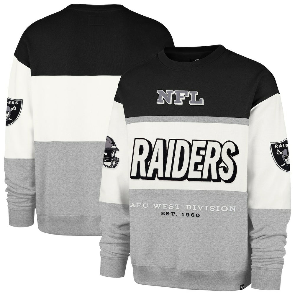 Las Vegas Raiders '47 Breeze Maximalist Sweatshirt Black/Gray