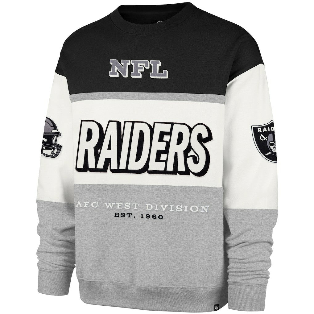 Las Vegas Raiders '47 Breeze Maximalist Sweatshirt Black/Gray