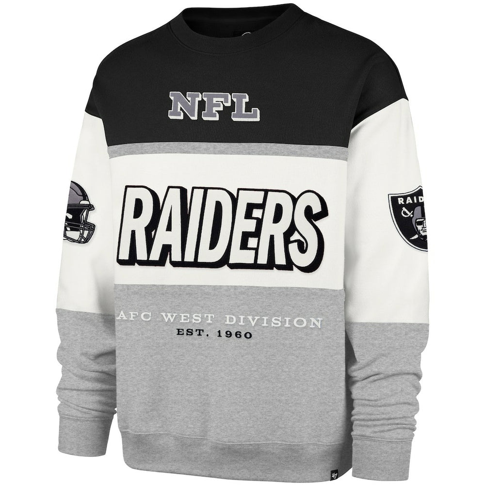 Las Vegas Raiders '47 Breeze Maximalist Sweatshirt Black/Gray