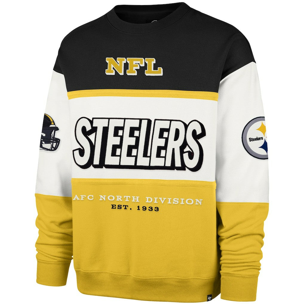 Pittsburgh Steelers '47 Breeze Maximalist Sweatshirt Black/Gold