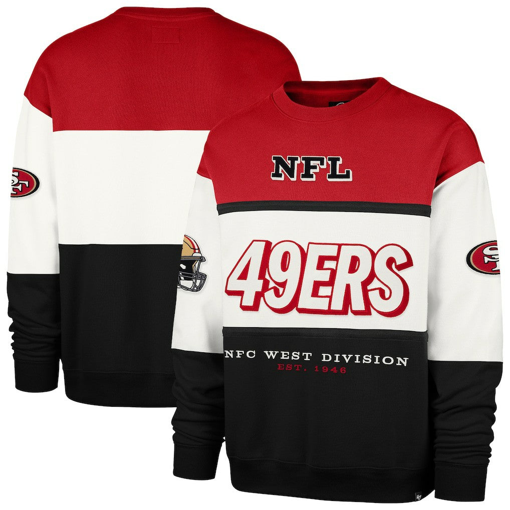 San Francisco 49ers '47 Breeze Maximalist Sweatshirt Scarlet/Black