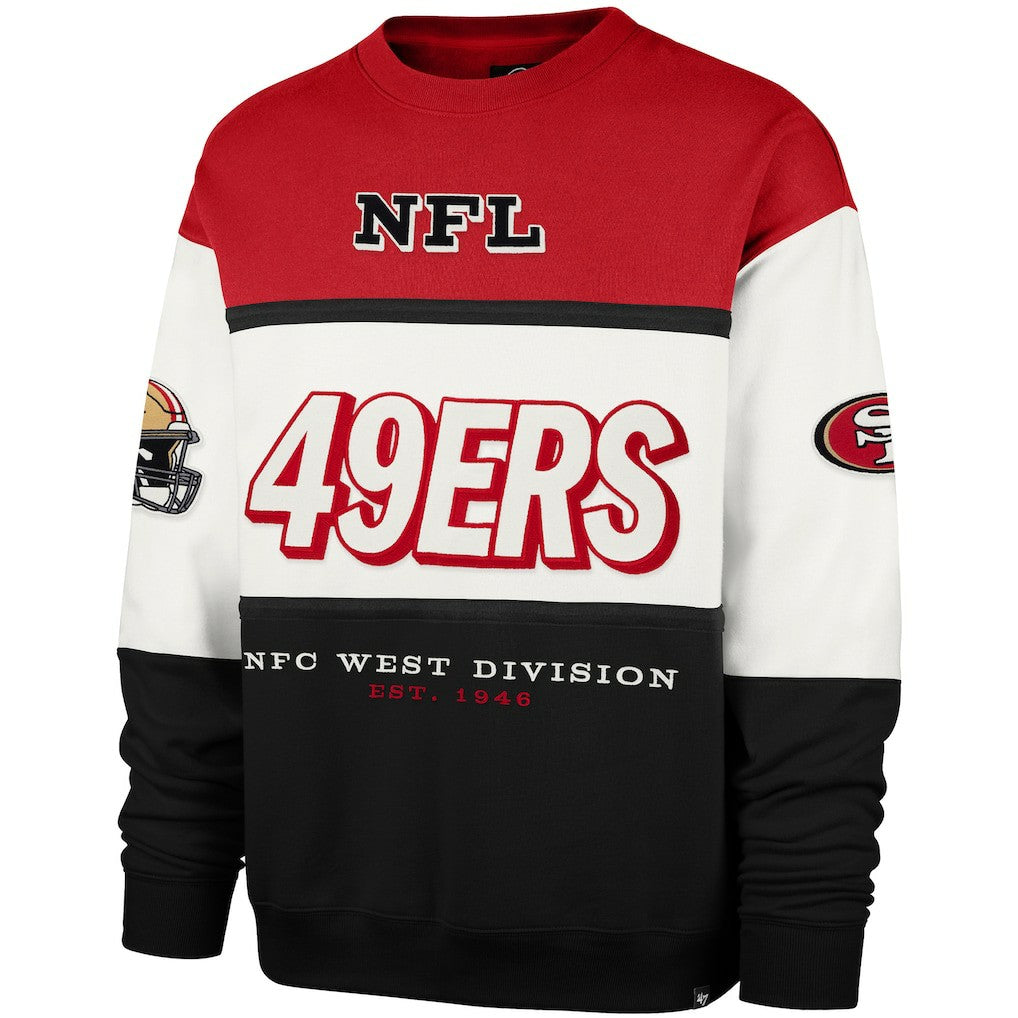 San Francisco 49ers '47 Breeze Maximalist Sweatshirt Scarlet/Black